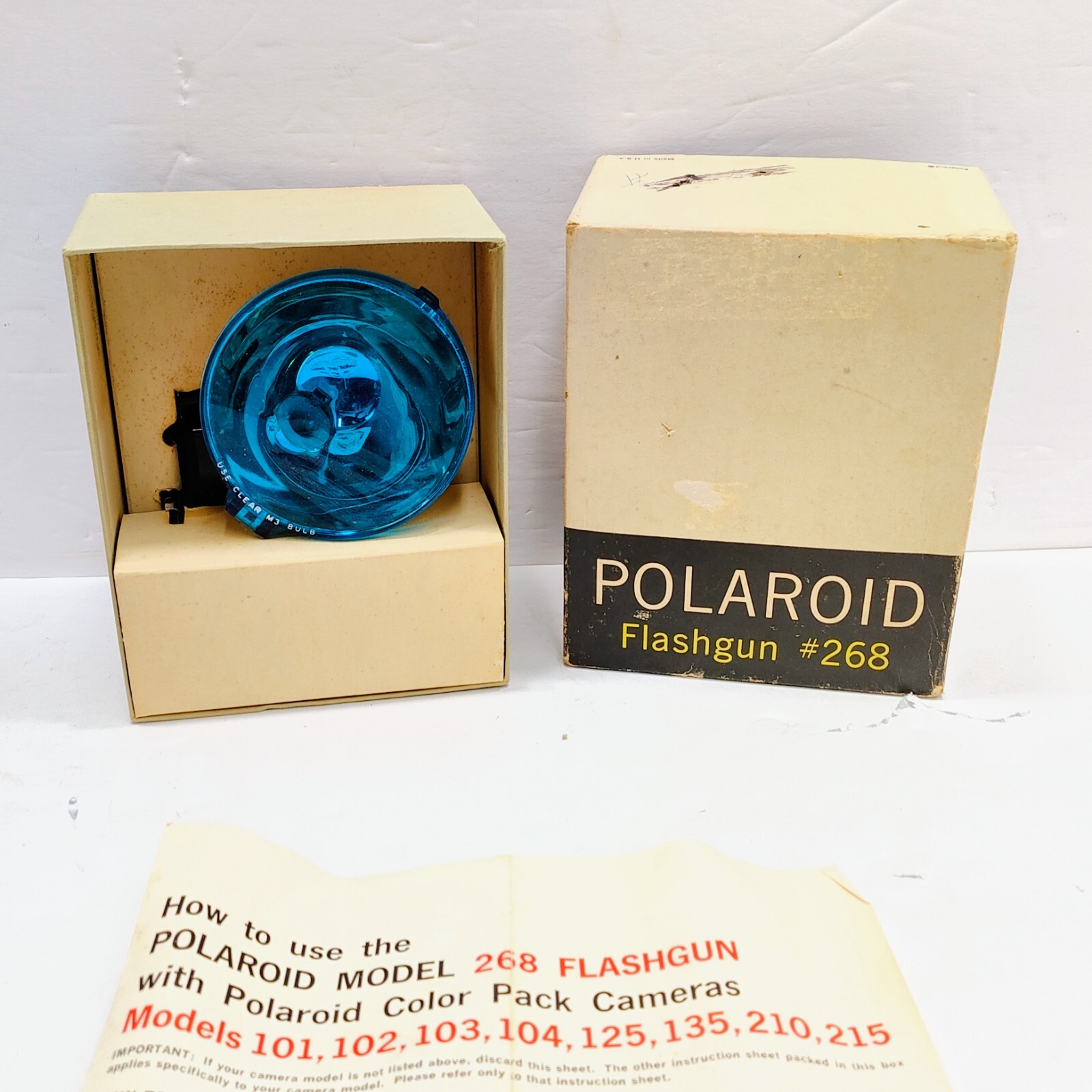 Polaroid Flashgun #268 with Original Box – Vintage Accessory for Automatic Land