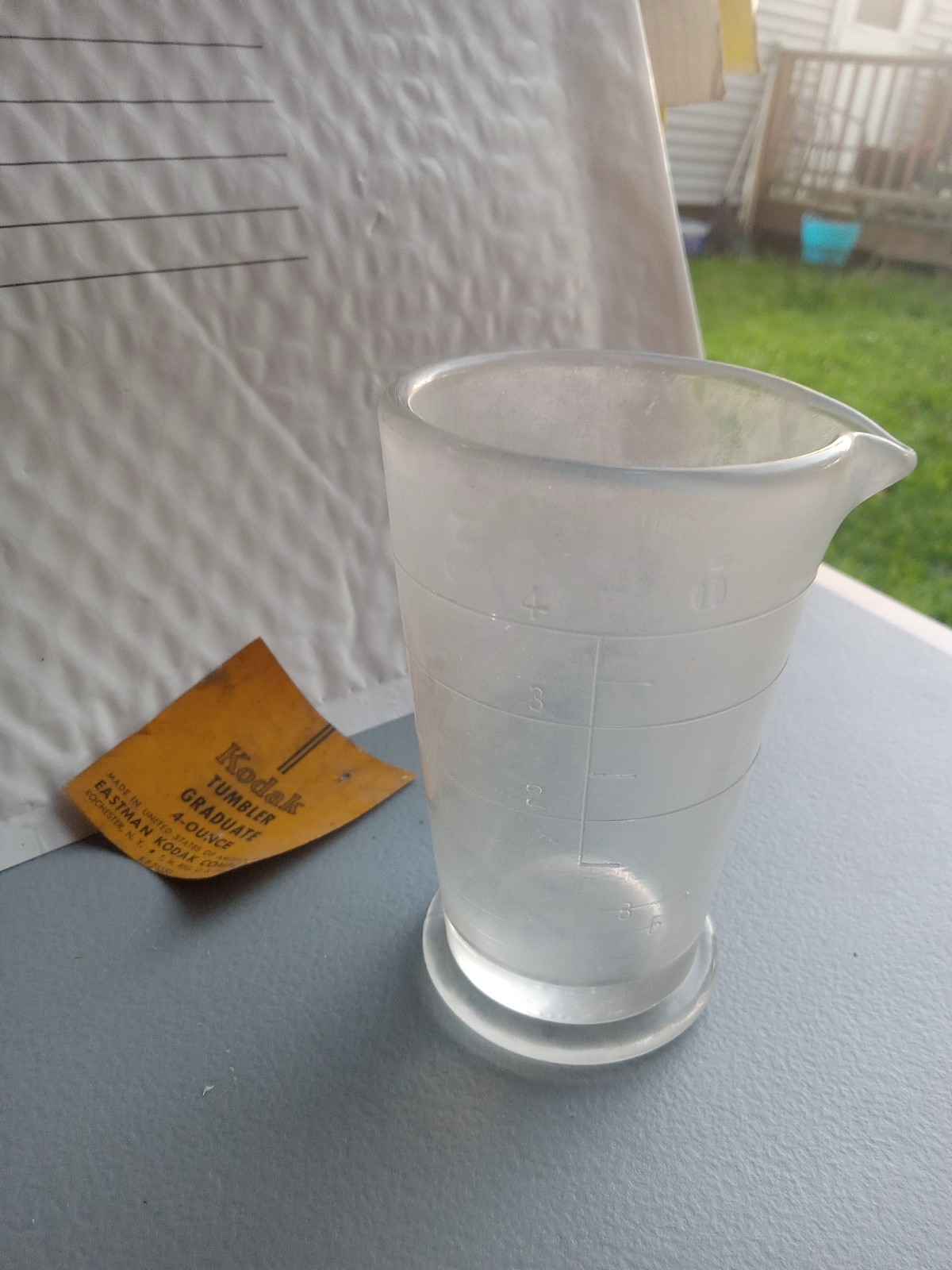 Vintage Eastman Kodak Co. Photographic 4 oz Glass Measuring Beaker Rochester, NY