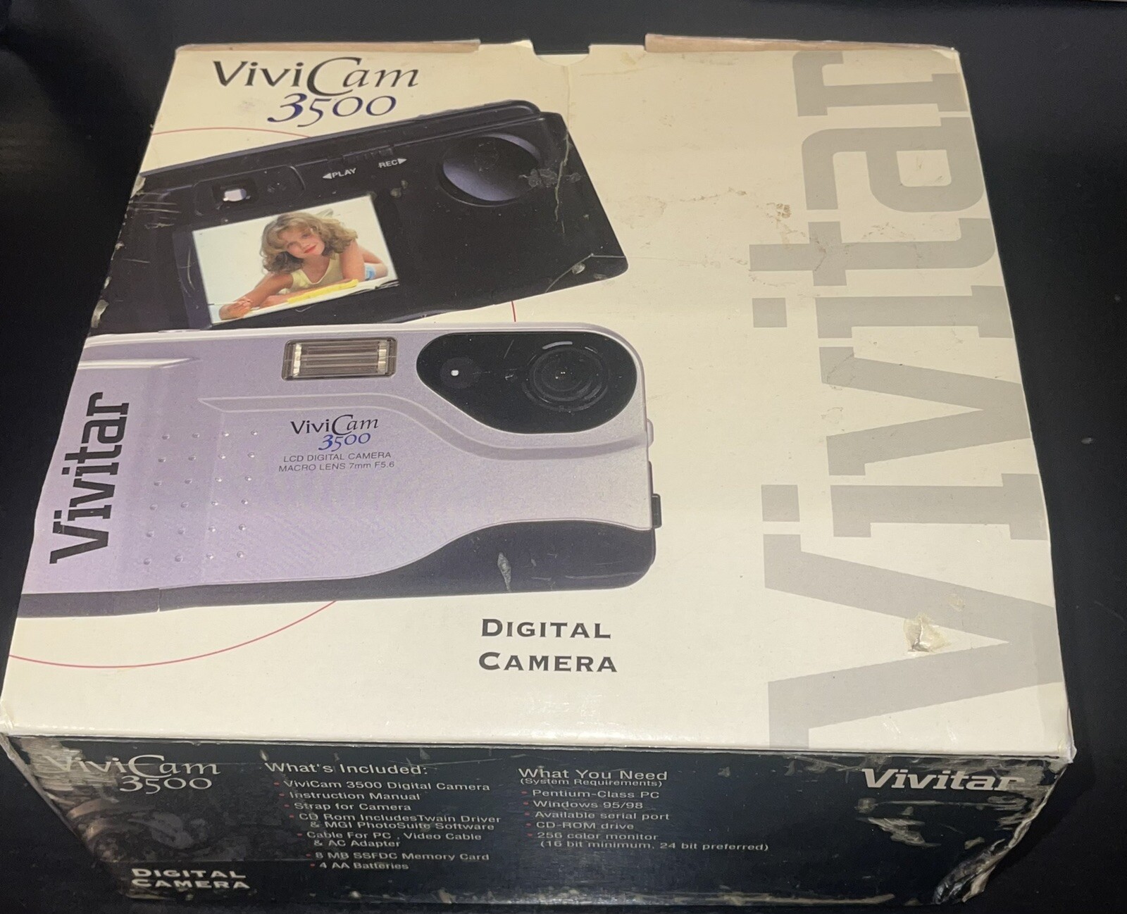 Vivitar ViviCam 3500 1.4MP Digital Camera DC-1500 1999 UNTESTED Parts Or Repair