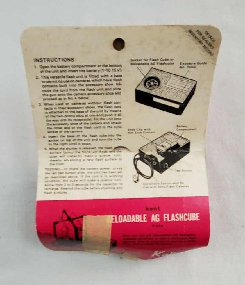 VINTAGE Kalimar AUTO-CUBE FLASH UNIT K-456 Made In JAPAN ORIGINAL PACKAGING