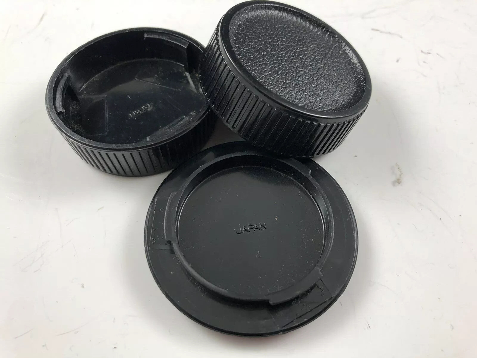 Vintage Camera Parts Lot Lens Caps Filter Cases Minolta Olympus Hoya