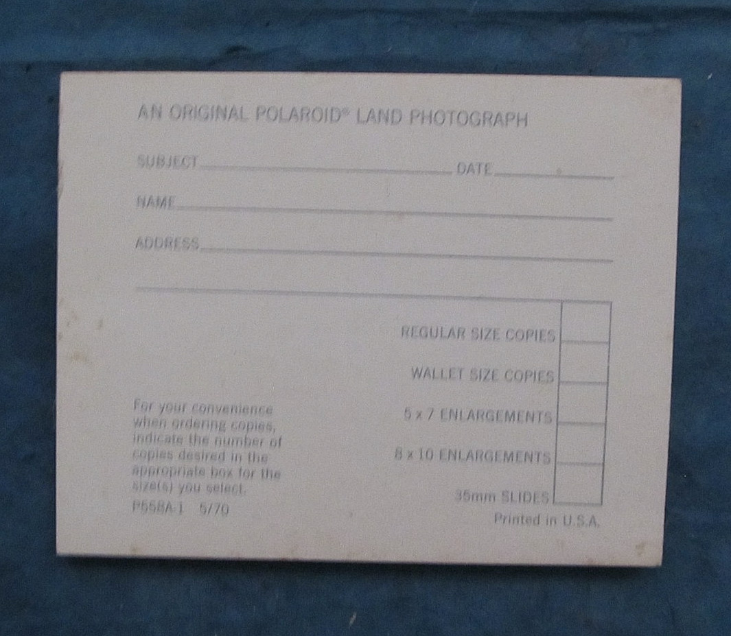 Vintage Polaroid Land camera Polacolor print mounts