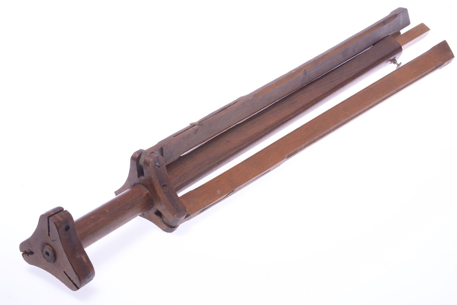 ✅ ANTIQUE WOOD TRIPOD ‘LE PLIABLE’ *VERY INTERESTING* 140CM 55.11″ VIEW CAMERA