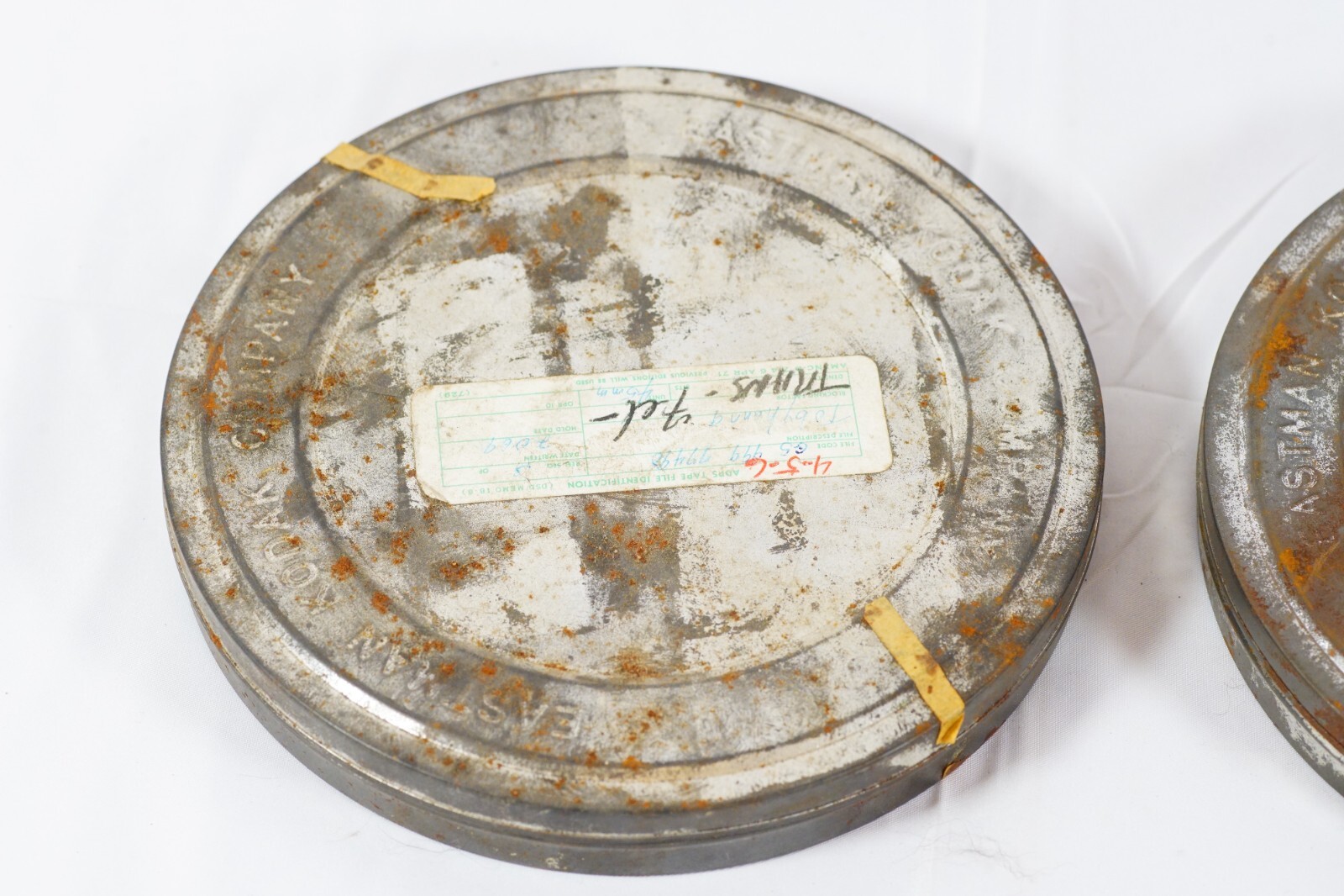 1960’s Eastman Kodak Company Vintage Metal 16MM Film Reel Canisters 7.25″