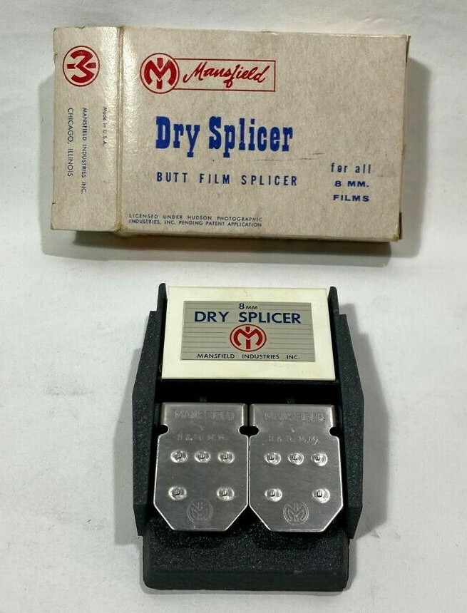 Vintage 8mm 16mm Movie Film Splicer Mansfield Chicago Illinois USA (SUPER CLEAN)