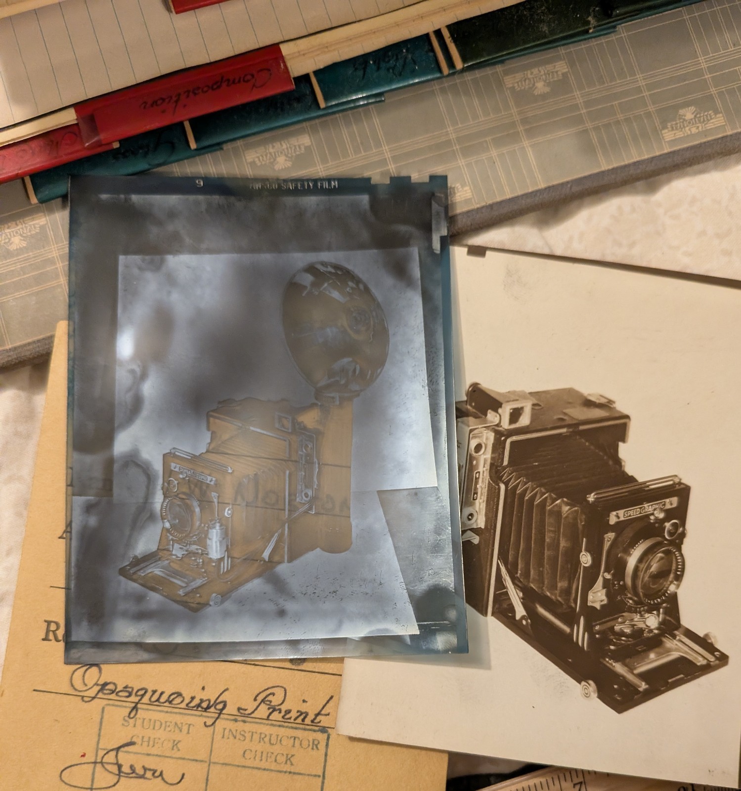 Antique Film Holders, Hangers, and Photography School Items