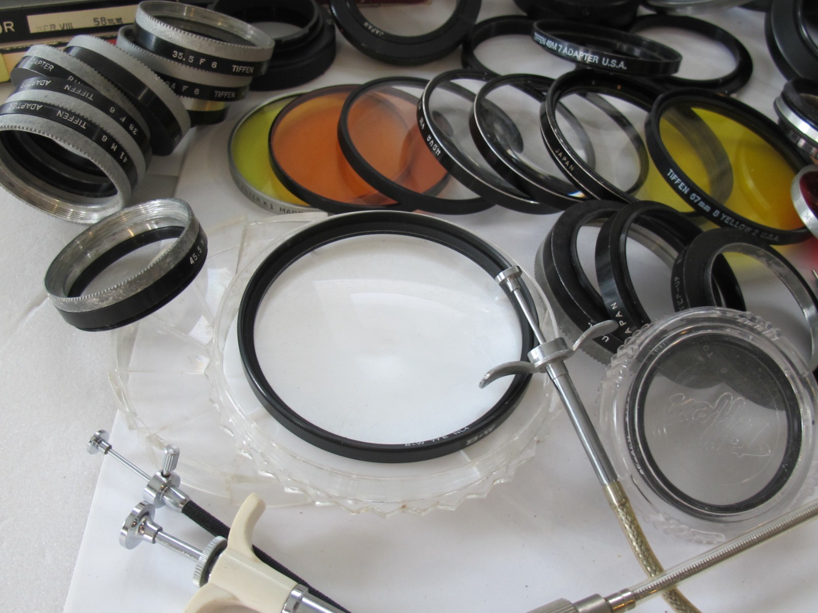 Vintage MINOLTA Camera Filter Cap Manual Adapter Ring Cable Release Mixed LOT #6