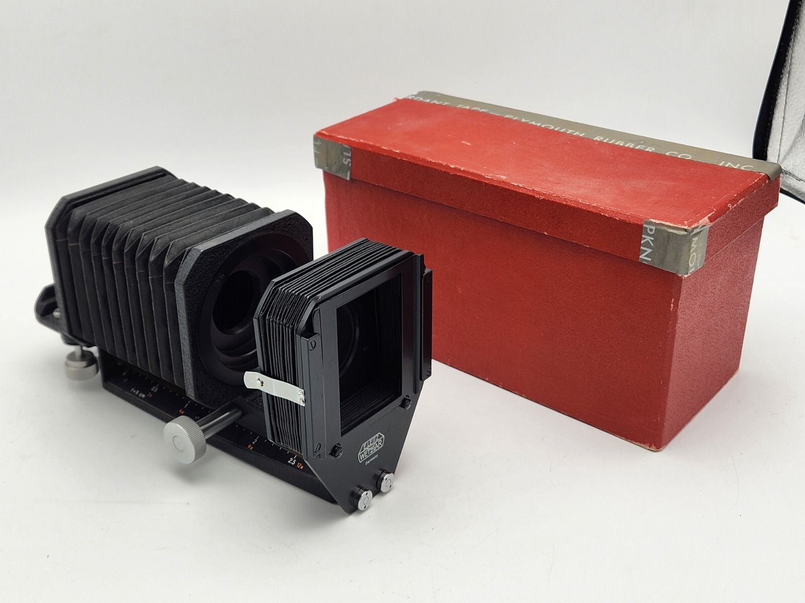 Leica Leitz Wetzlar Visoflex Macro Bellows Unit 13.5cm w/ Box 32mm Screw Mount