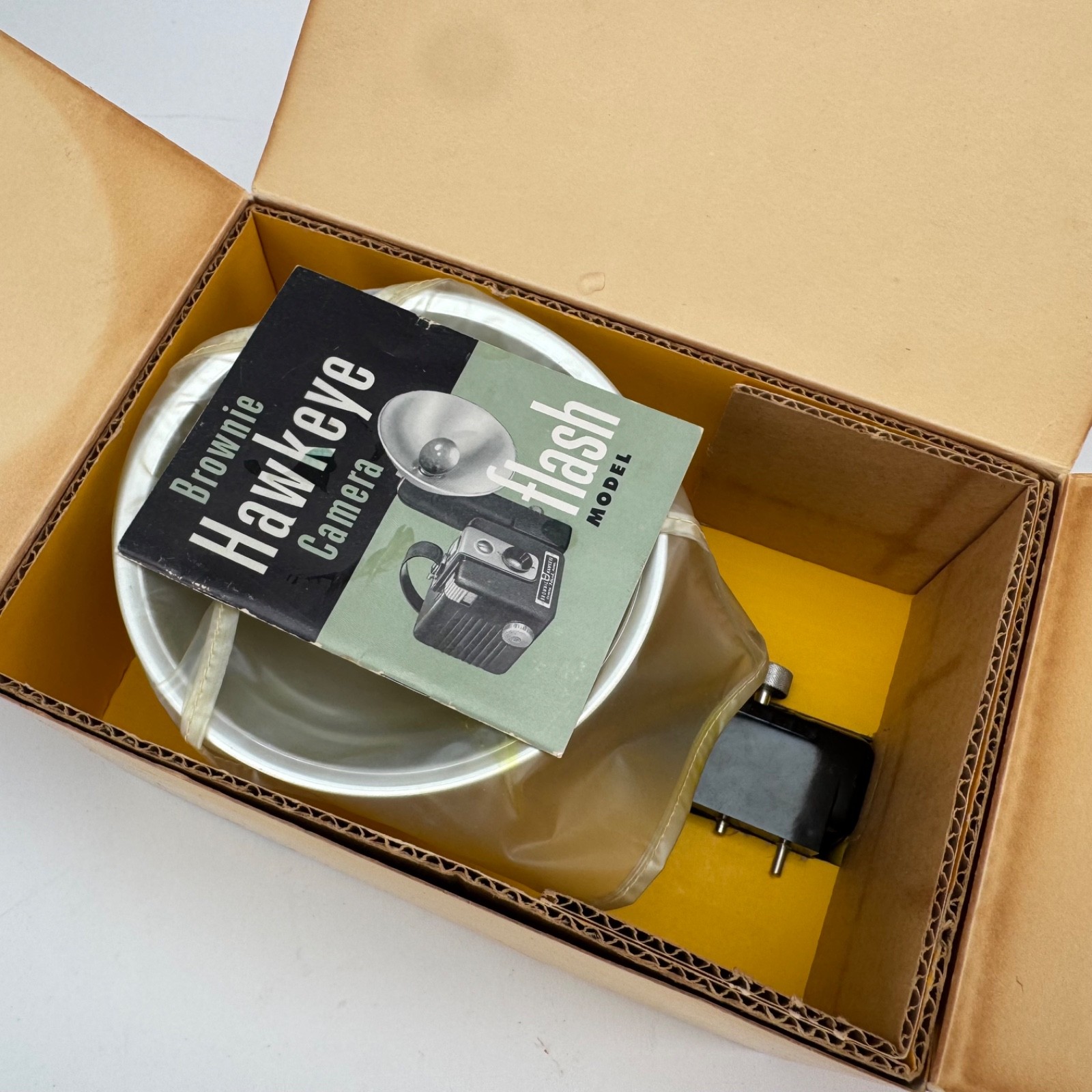 Vintage Kodak Kodalite Flasholder w/ Original Box Manual Brownie Hawkeye