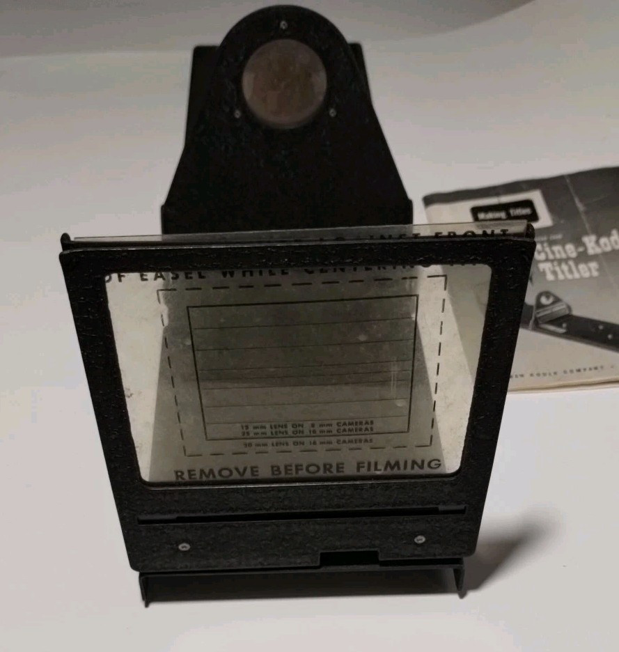 Cine-Kodak Titler Eastman Kodak Company Display Item Vtg In Excellent Condition
