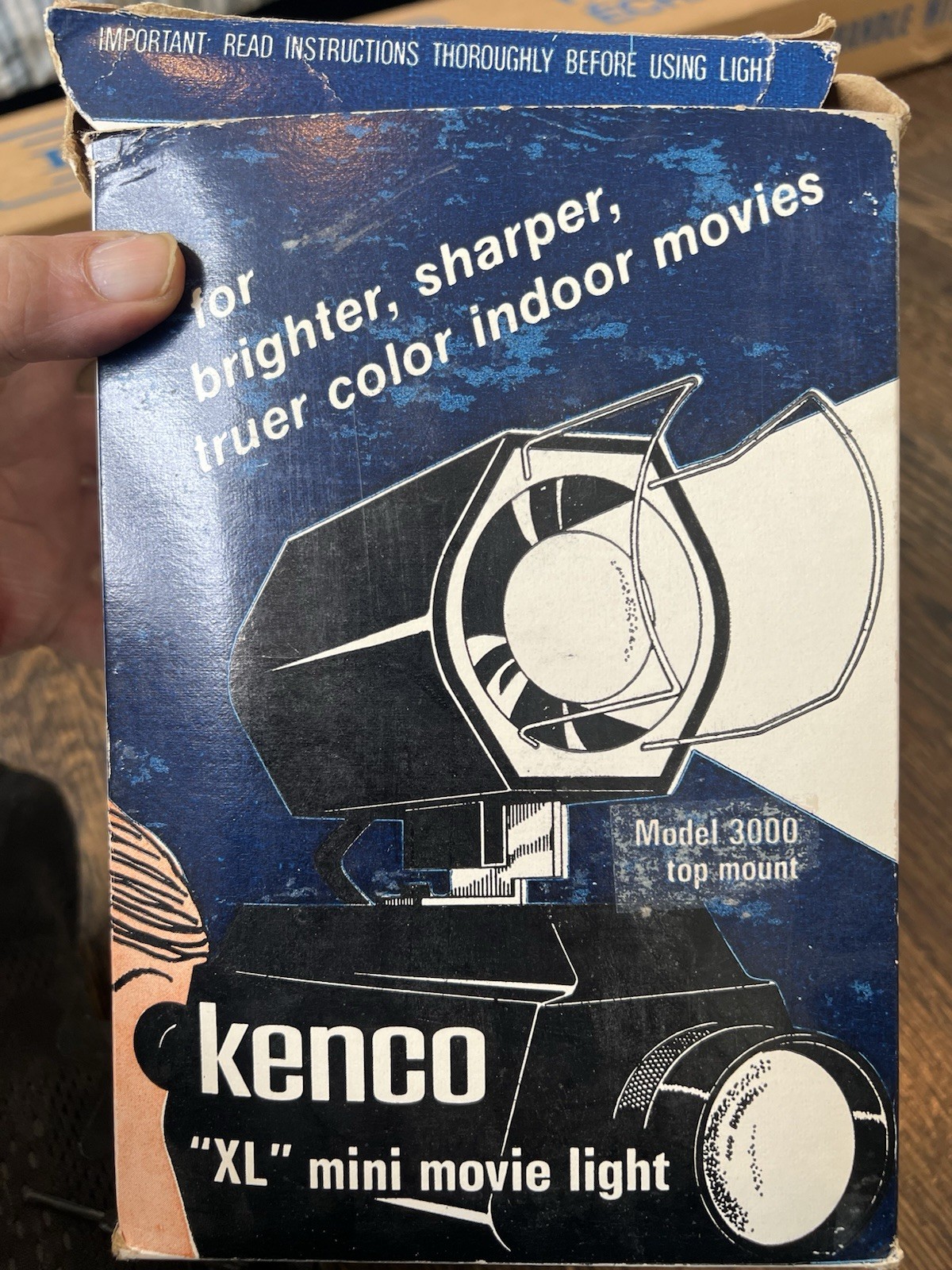 Kenco XL Mini Movie Light Model 3000 W/ Box and Manual No Hand Grip