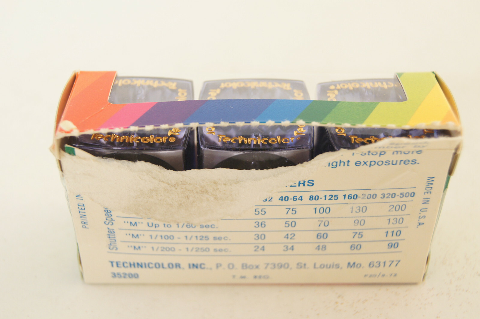 Technicolor Flashcubes 3 Cubes 12 Flashes 35200 P20/8-72