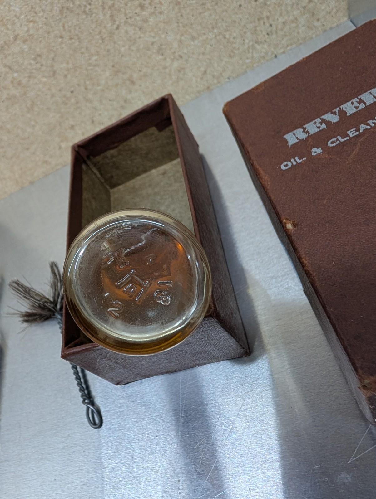 Vtg Revere Camera Co Oil & Cleaning Kit – Oil Jar, Oiler, Brush-Box
