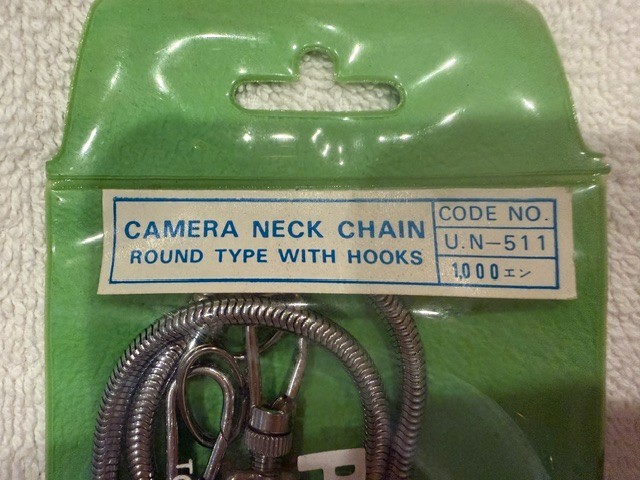 VINTAGE U.N. COMPANY U.N.-511 100CM CAMERA NECK CHAIN JAPAN NOS