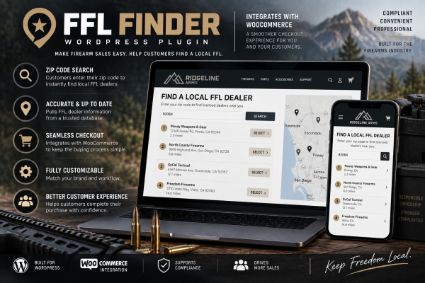 FFL Finder – WooCommerce FFL Dealer Locator