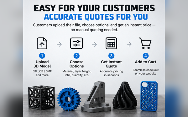 3D Print Quoting Calculator – WordPress Instant 3D Printing Quote Plugin